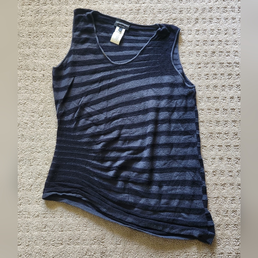 Emporio Armani sleeveless knit top